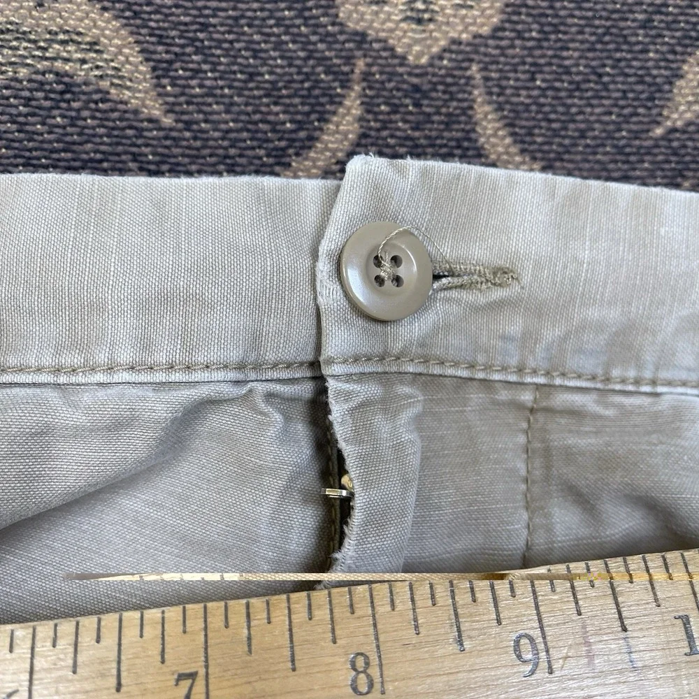 Vtg Y2k Banana Republic Beige Cargo Pants Mens Size 32x30 Distressed